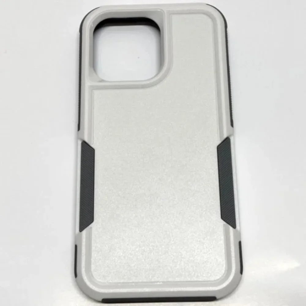 iphone 14 Pro Max Phone Case White Grey Rugged Anti-Scratch Mag Safe Shock-Proof